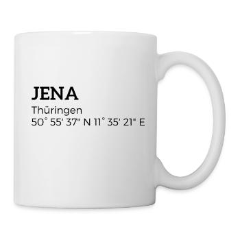 Iéna, Thuringe les coordonnées - Mug blanc - blanc - Droite