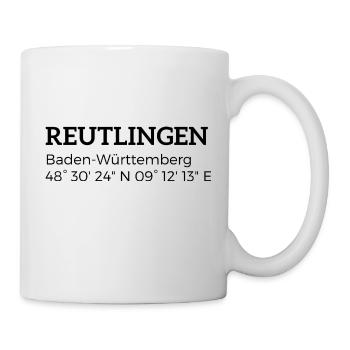 Coordonnées Reutlingen Baden-Württemberg - Mug blanc - blanc - Droite