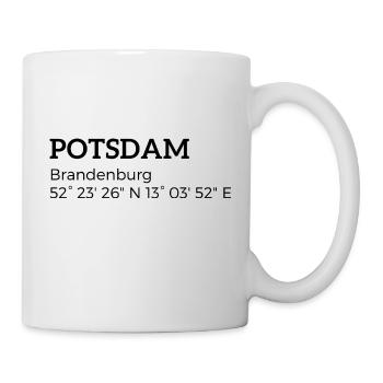 Potsdam Brandenburg coordinates - Mug - white - Right
