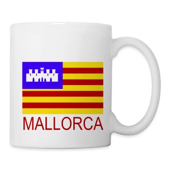 Drapeau de Majorque - Mug blanc - blanc - Droite