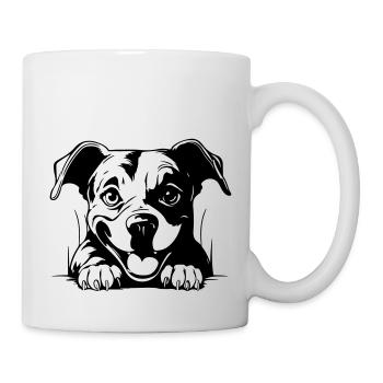 Staffordshire Bull Terrier - Mug blanc - blanc - Droite