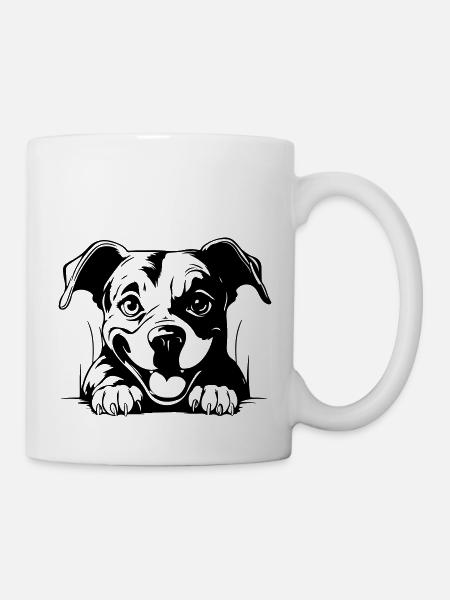 Staffordshire Bull Terrier - Mug blanc - blanc