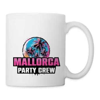 Mallorca Party Crew Urlaub Spruch - Tasse - Weiß - Rechts