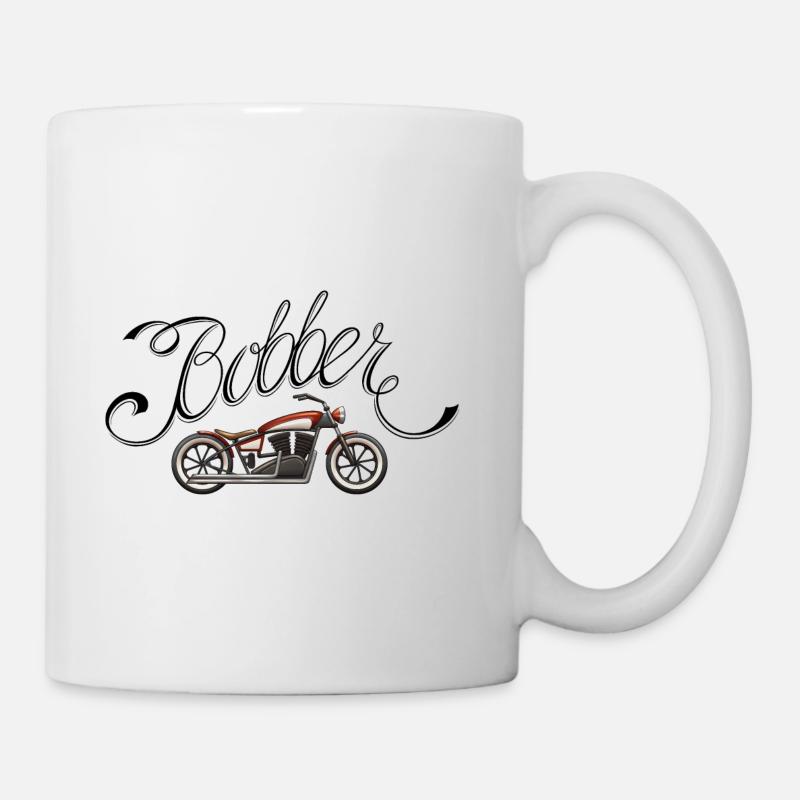 Moto Bobber - Mug blanc - blanc