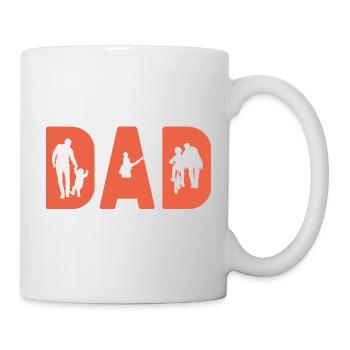 Papa. Un cadeau pour papa. Fête des pères. - Mug blanc - blanc - Droite
