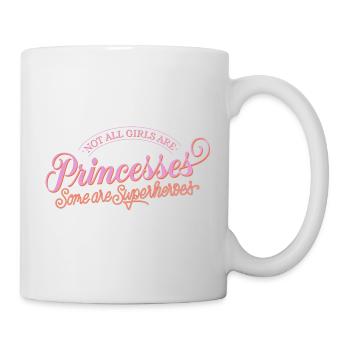 Not a princess, but a superhero - Mug - white - Right