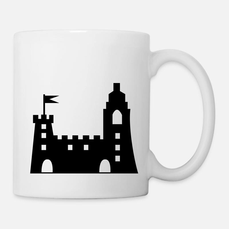 burg - Tasse - Weiß