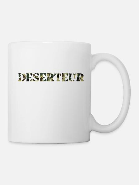 Deserteur - Tasse - Weiß