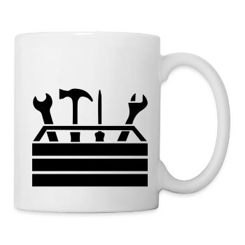 Boîte à outils de l’atelier 1 - Mug blanc - blanc - Droite