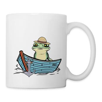 Frog, Frogs, Boat, Pond, Nature - Mug - white - Right