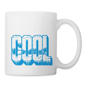 Das WORT "COOL" - Tasse - Weiß - Rechts