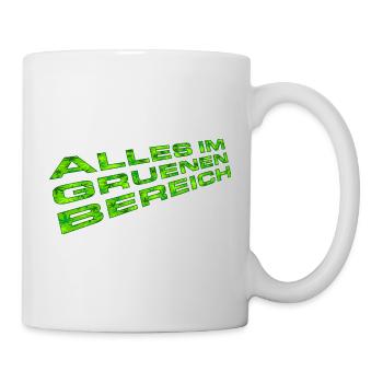 Alles im grünen Bereich (Gras-Edition) - Tasse - Weiß - Rechts
