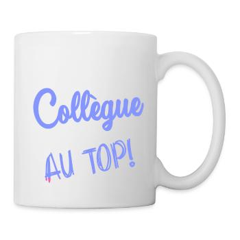 KOLLEGE. ANFANGEN. RUHESTAND. BESCHÄFTIGUNG. HUMOR - Tasse - Weiß - Rechts