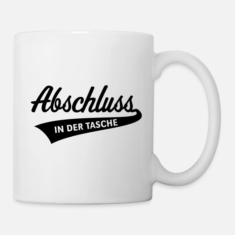 Abschluss – In Der Tasche (Schulabschluss / Black) - Tasse - Weiß