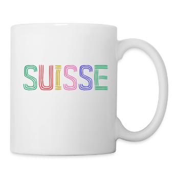 SUISSE. PAYS. GENEVE. HUMOUR. DRAPEAU. GENEVE - Mug blanc - blanc - Droite
