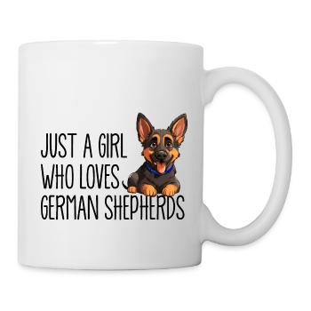 Just a girl who loves German Shepherds - Mug - white - Right