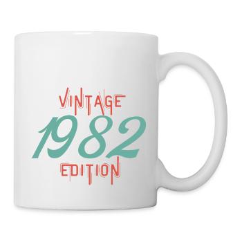 Jahrgang Ausgabe 1982 - Tasse - Weiß - Rechts