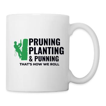 Baumpfleger Baumchirurg Kletterer Klettertrimmer - Tasse - Weiß - Rechts