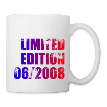 16e anniversaire édition limitée 06/2008 - Mug blanc - blanc - Droite