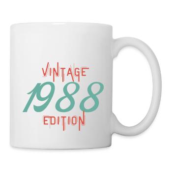 Jahrgang Ausgabe 1988 - Tasse - Weiß - Rechts