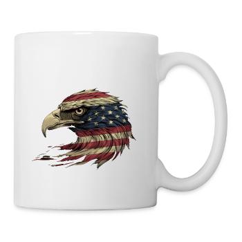 American Flag Freedom Eagle USA Pride 2 - Mug - white - Right