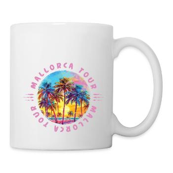 Visite des palmiers de Majorque - Mug blanc - blanc - Droite