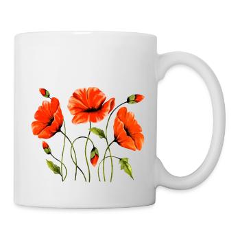 Fleur - Mug blanc - blanc - Droite