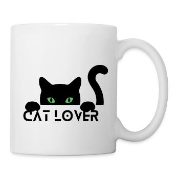 cat lover - Mug blanc - blanc - Droite