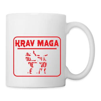 Krav Maga Self-Defense Martial Arts - Mug - white - Right