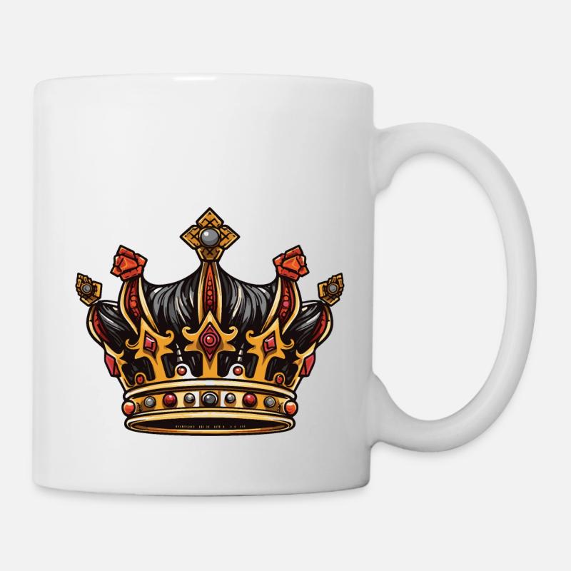 Krone Symbol - Tasse - Weiß