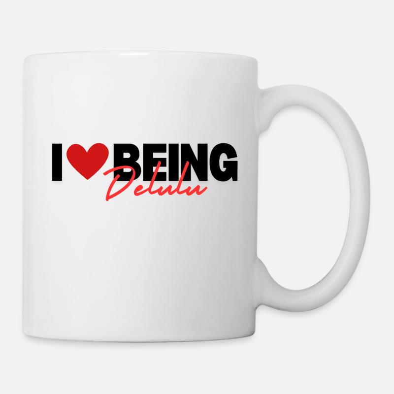 I Love Being Delulu - Mug - white