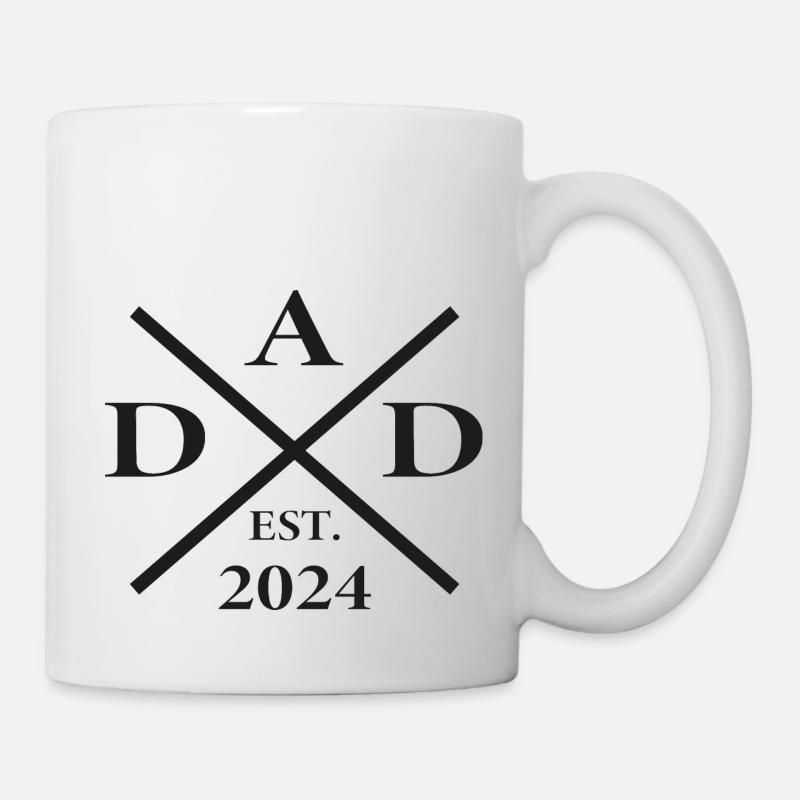 Papa - Papa - Papa - Tasse - Weiß