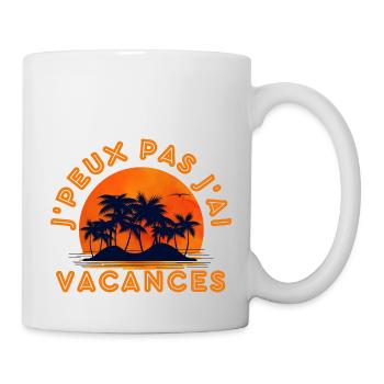 Vacances d'été - Mug blanc - blanc - Droite
