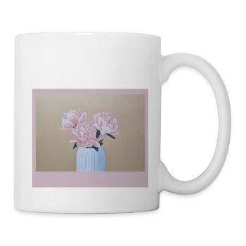 240608 Pivoines 4 - Mug blanc - blanc - Droite