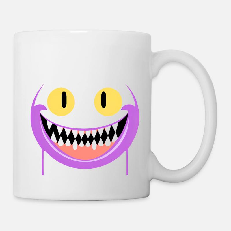 Gruselgrinsen - Tasse - Weiß