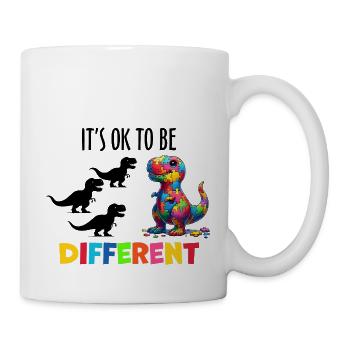 Autismus Superheld Betreuer Puzzle Kinder Geschenk - Tasse - Weiß - Rechts