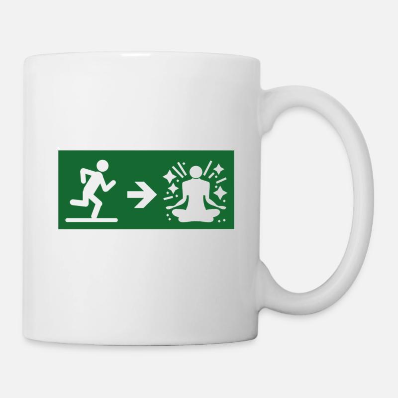 Sortir pour méditer - Mug blanc - blanc