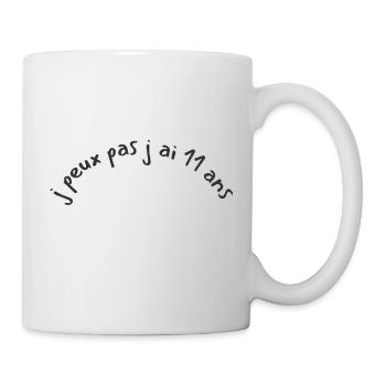 I can't I am 11 years old birthday gift 11 years old - Mug - white - Right