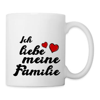 Family I Love Heart - Mug - white - Right