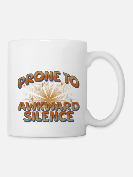 prone to awkward silence - Mug - white