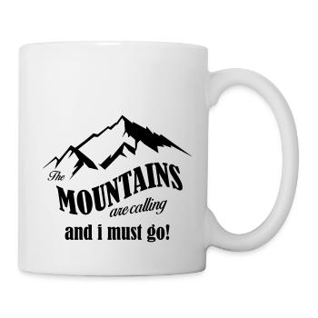 mountains are calling Kopie - Tasse - Weiß - Rechts