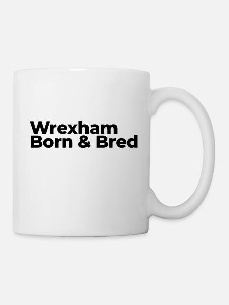 Wrexham Born & Bred - Mug - white