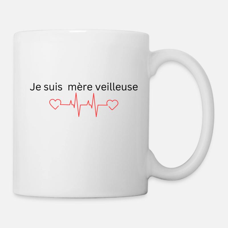 Je suis mère veilleuse - Mug blanc - blanc