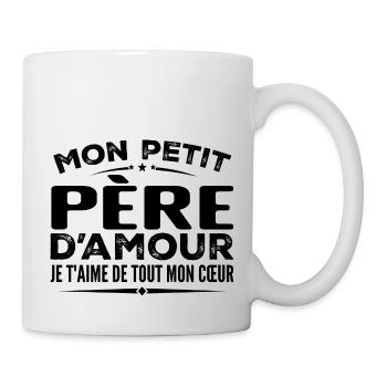 Gift Father of love I love you with all my heart - Mug - white - Right