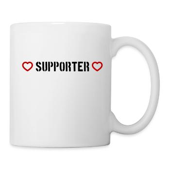 Supporter Herz - Tasse - Weiß - Rechts