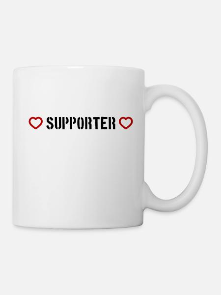 Supporter Herz - Tasse - Weiß