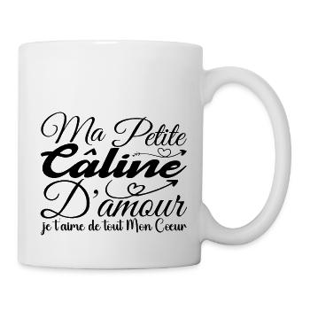 Umarmung, Liebesgeschenk, beste Umarmung, ich liebe dich - Tasse - Weiß - Rechts