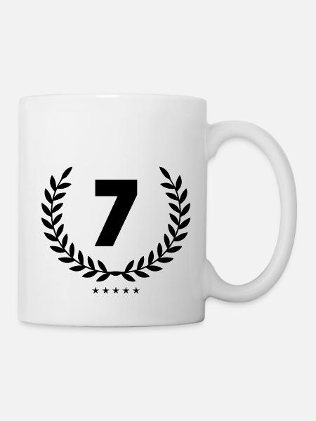 kranz 7 - Tasse - Weiß