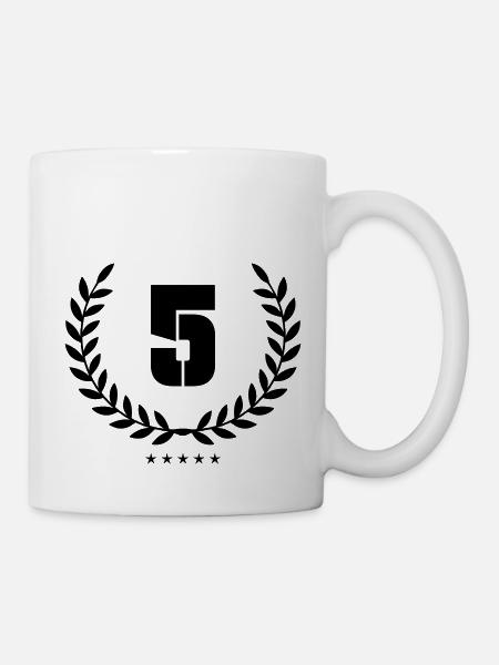 kranz 5 - Tasse - Weiß
