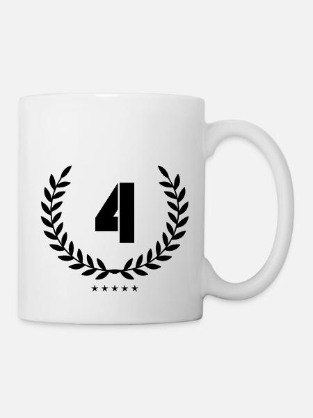kranz 4 - Tasse - Weiß